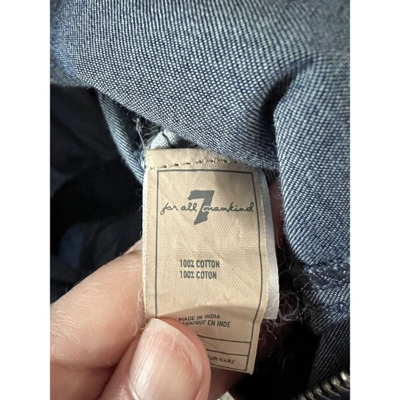 7 For All Mankind Chambray Romper Girls XL - Picture 4 of 4